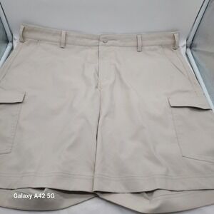 Nike Golf Dri-FIT Cargo Shorts Mens 40 Khaki Tan Performance Stretch 638473-072